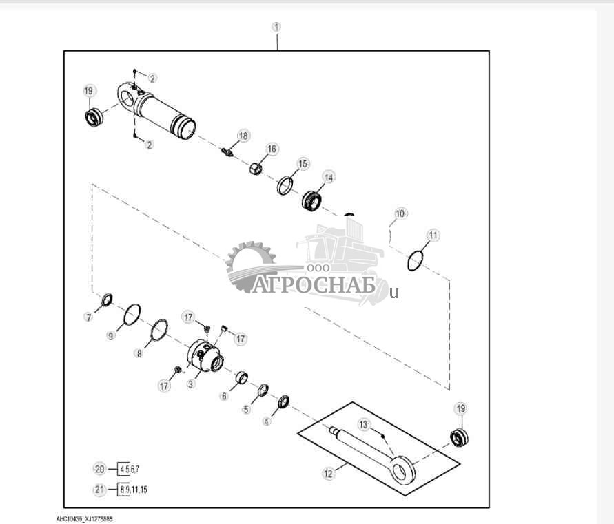 Компонент цилиндра запястного шарнира FS22B 